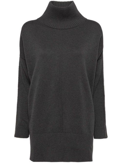 Metal cashmere jumper - Grey