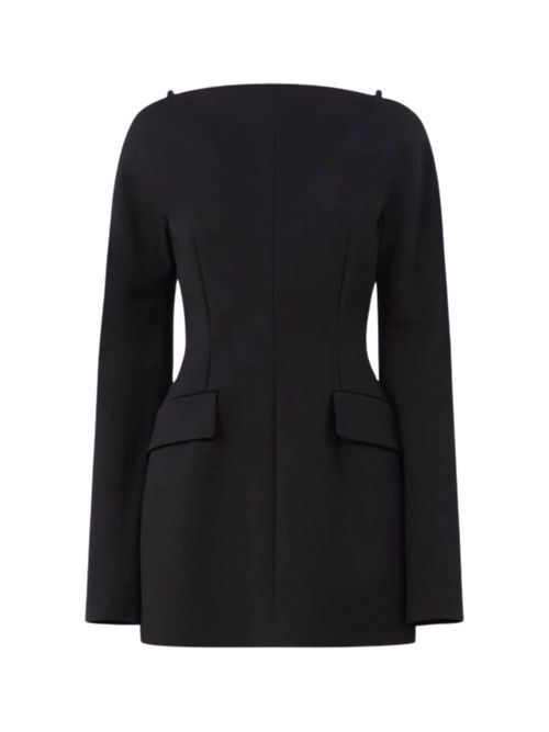 Shoulder Pad Mini Dress