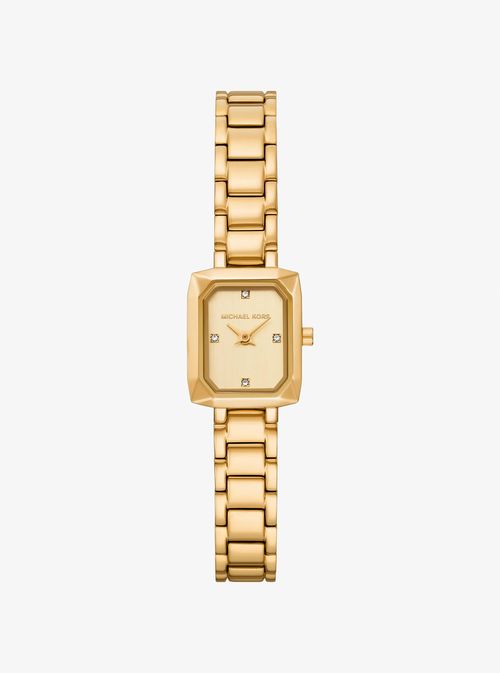 Micro Alane Pavé Gold-Tone Watch in Gold - One Size