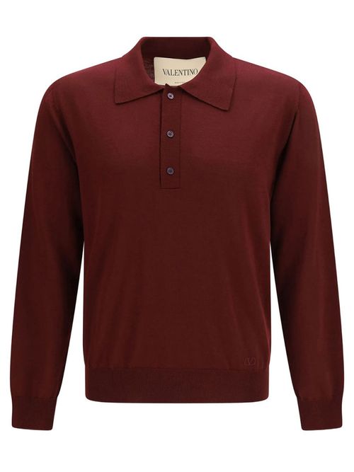 Maroon Shirt Collar Polo