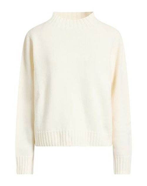 Woman Sweater Ivory Size 10 Virgin Wool, Silk, Cashmere