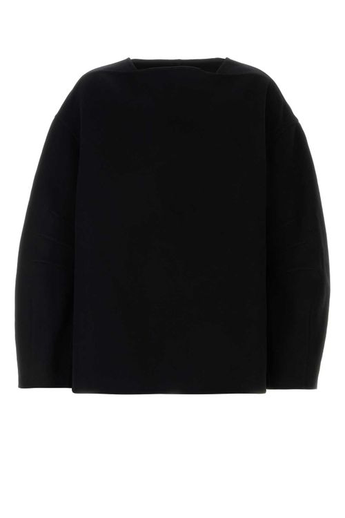 Virgin Wool Sweater — Black