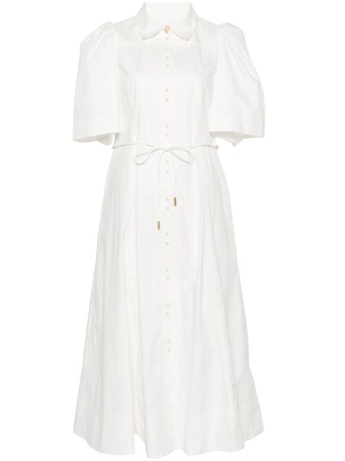 Pivotal Tie midi dress - White