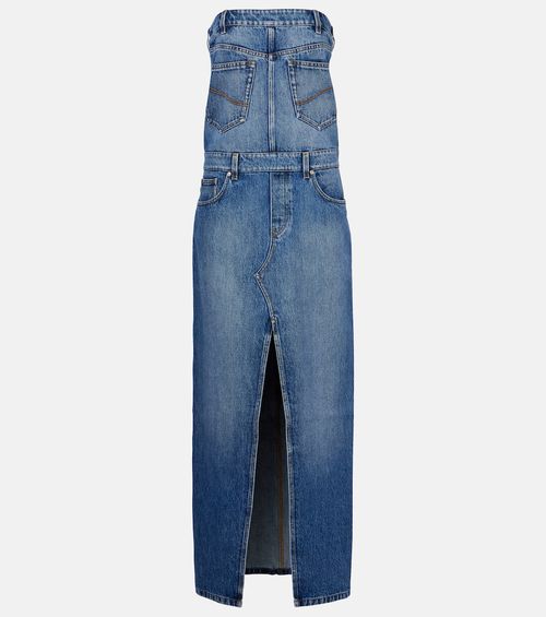 Denim maxi dress