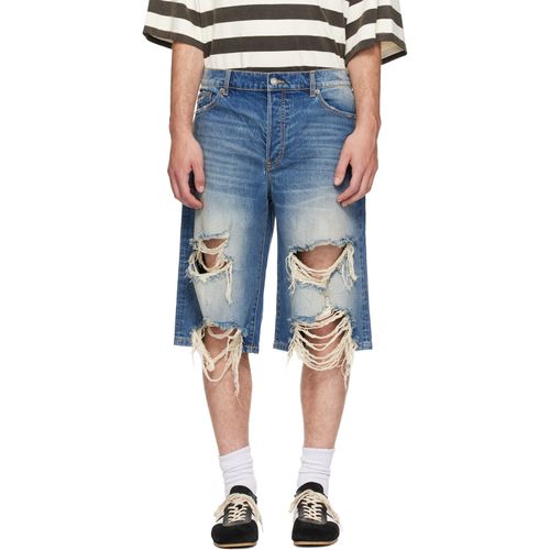 Blue Zander Crispy Baggy Denim Shorts
