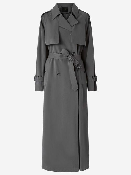 Trench Toffee With Wind Flap And Belt