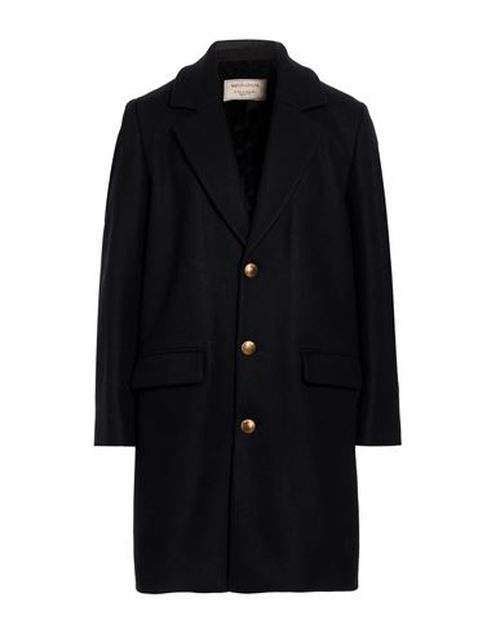 Maison Kitsuné Man Coat Black Size L Wool, Polyamide