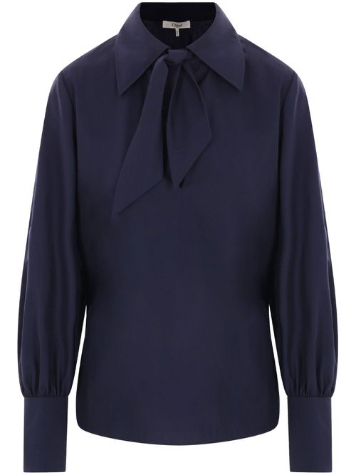 Cotton blouse - Blue