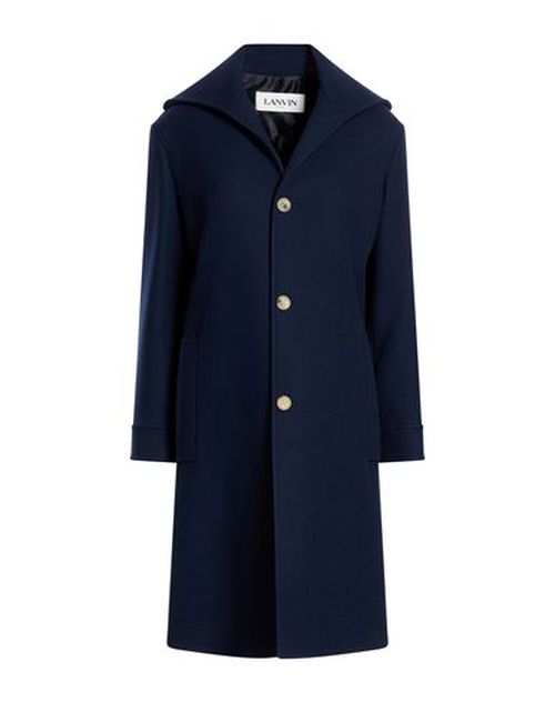 Woman Coat Midnight blue Size 4 Virgin Wool, Cashmere
