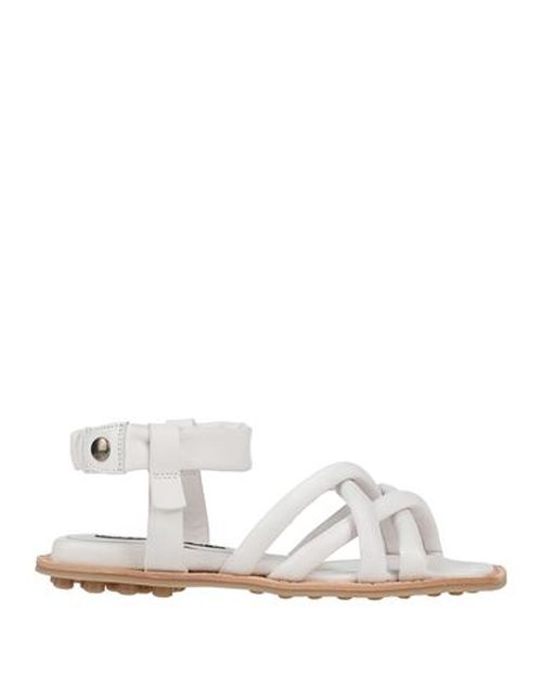 Woman Sandals Off white Size 6 Leather