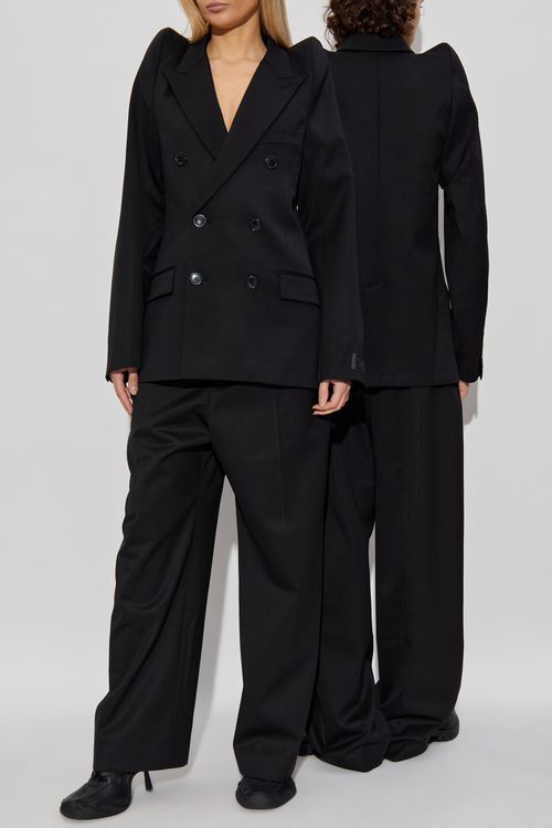 Wool Blazer, Unisex, Black