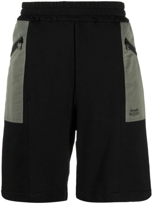 Black Two-tone Shorts