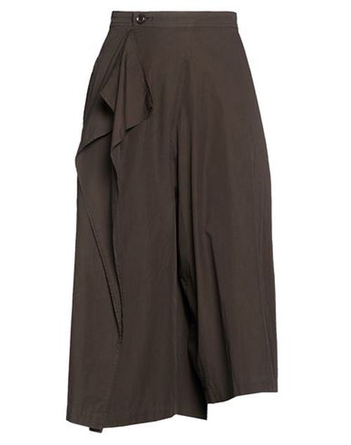 Woman Pants Dark brown Size 1 Cotton