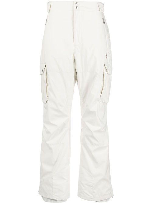 Patch-pocket ski trousers - White