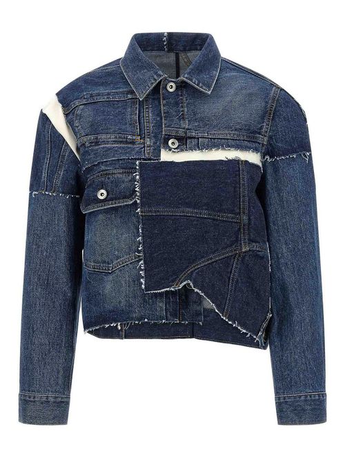 Patchwork denim jacket