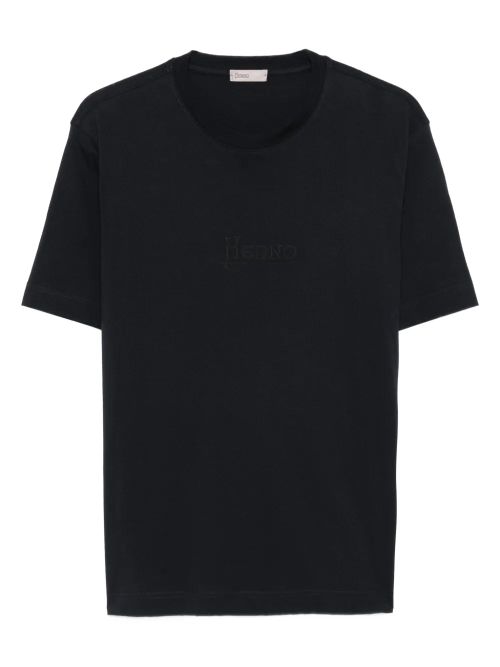 Logo-Embroidered T-Shirt — black