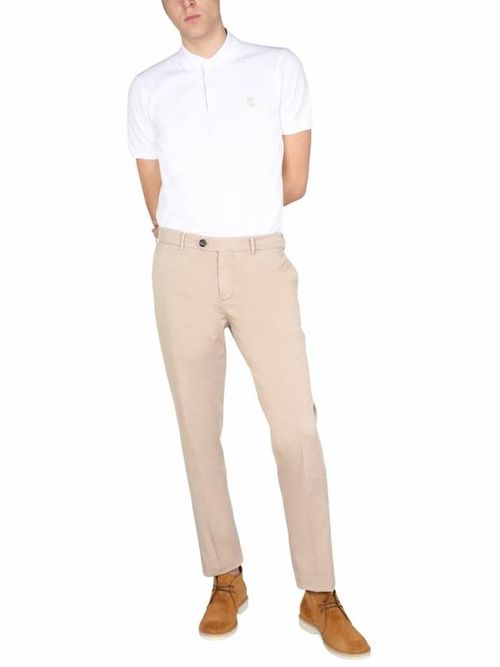 Dyed straight-leg trousers