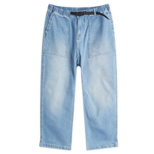 Gramicci Women's Stretch Denim Loose Tapered Pants in Medium 
