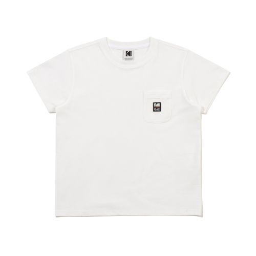 Rainbow Sorona Pocket Short Sleeve T-Shirt Women WHITE