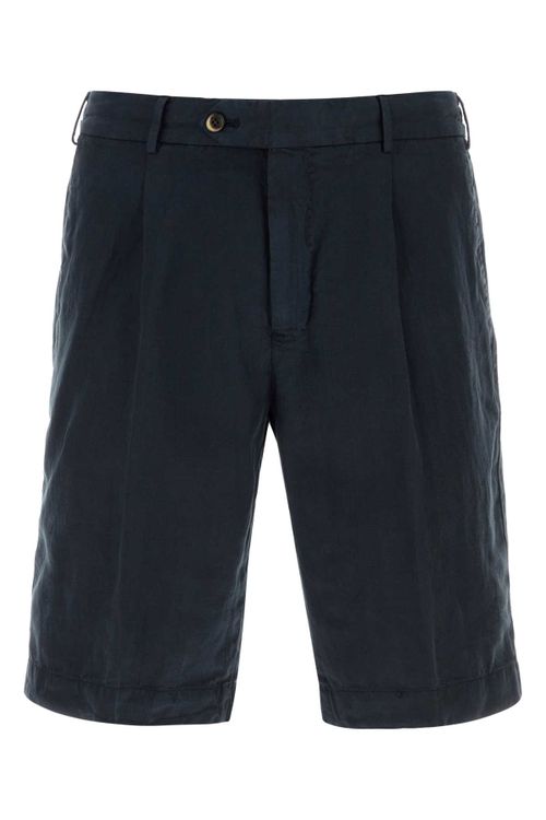 Blue Lyocell Blend Bermuda Shorts