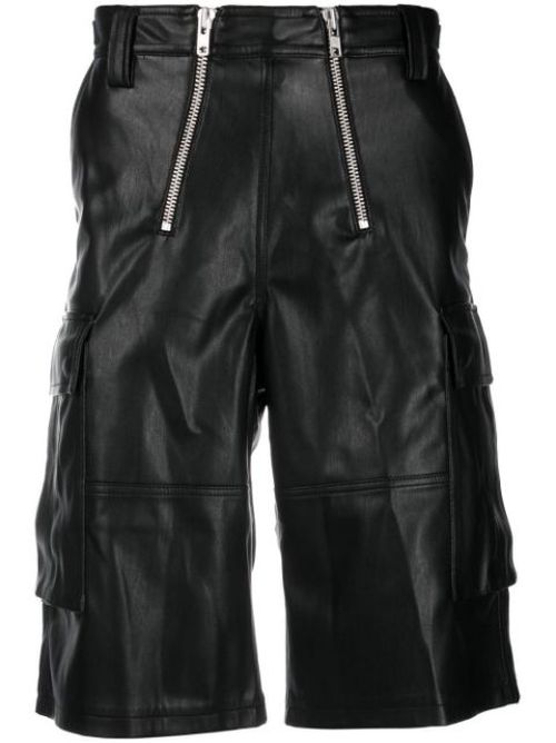 Double-zip Bermuda cargo shorts