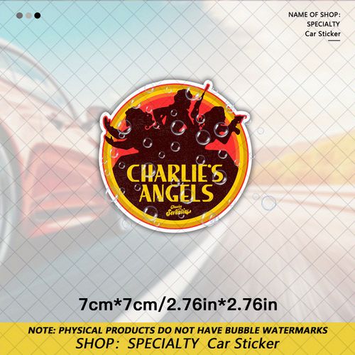 TEMU 's Angels Tv Show Waterproof Vinyl Decal - Retro Car, Motorcycle, Laptop Sticker With Show Design - Ideal For Bumpers, Suvs - Unique Gift Idea