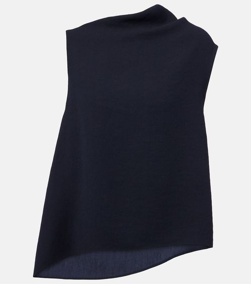 Asymmetric draped top
