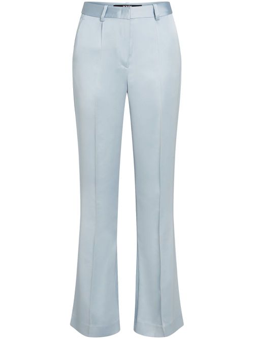 Satin tailored trousers - Blue