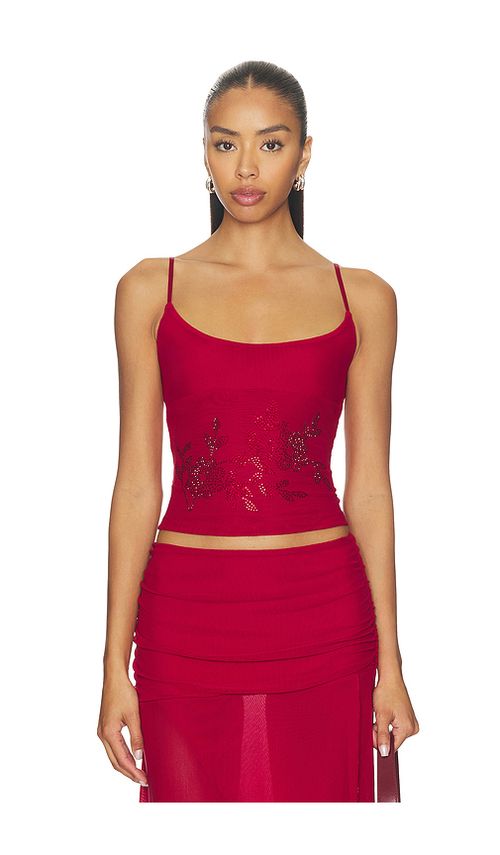 Tiger Mist Octavia Top in Red. L. Also in M, S