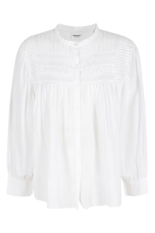 Plalia Gz White Cotton Viscose Camicia - Women