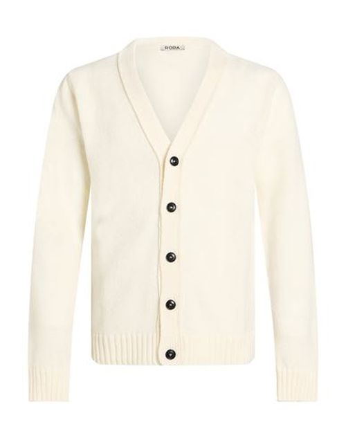 Man Cardigan Ivory Size XL Wool