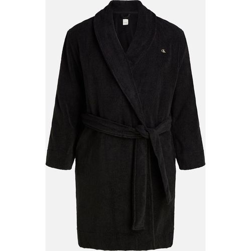 Calvin Klein Men's Cotton Terry Robe - Black - S-M