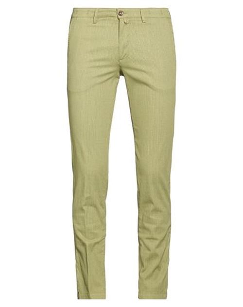 Man Pants Lime green Size 30 Cotton, Elastane