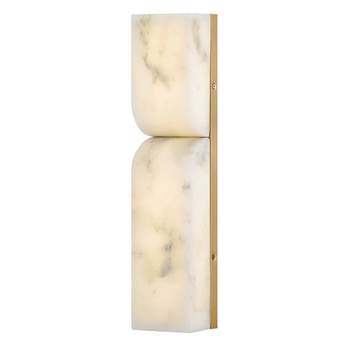 Lacquered Brass LED Wall Sconce from the Alune Collection
