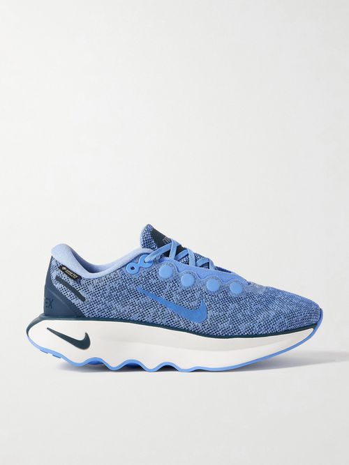 Motiva Rubber-trimmed Gore-tex Sneakers - Blue