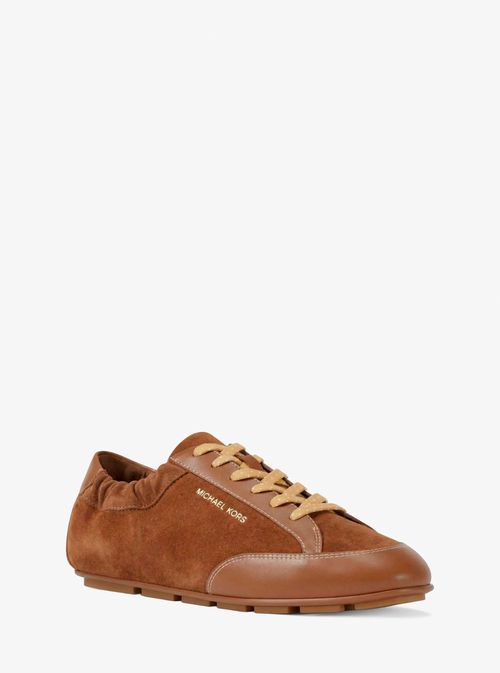 Susie Suede and Leather Trainer in Brown - size 9.5