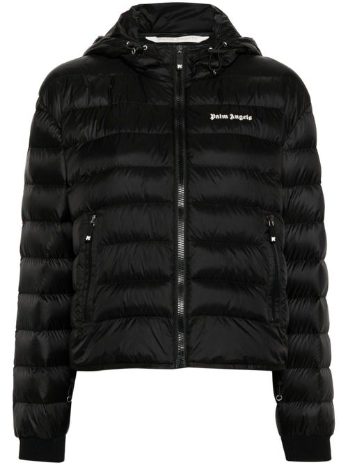 Hooded down jacket - Black