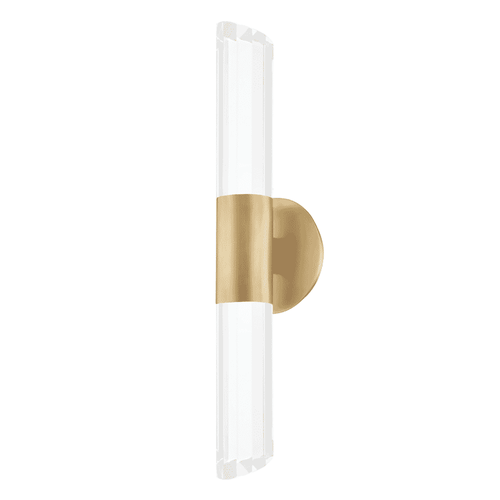 Hudson Valley Rowe 2-Light Wall Sconce in Aged Brass - 6052-AGB