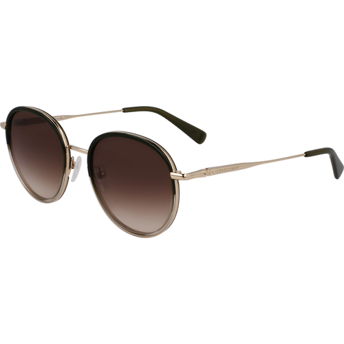 LONGCHAMP Woman LONGCHAMP LO176S 711 Sunglasses Metal Gold Round Norma