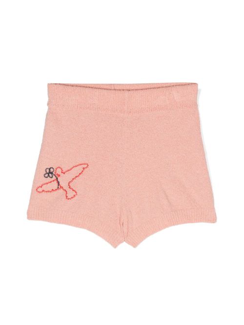 Opossum bouclé shorts - Pink