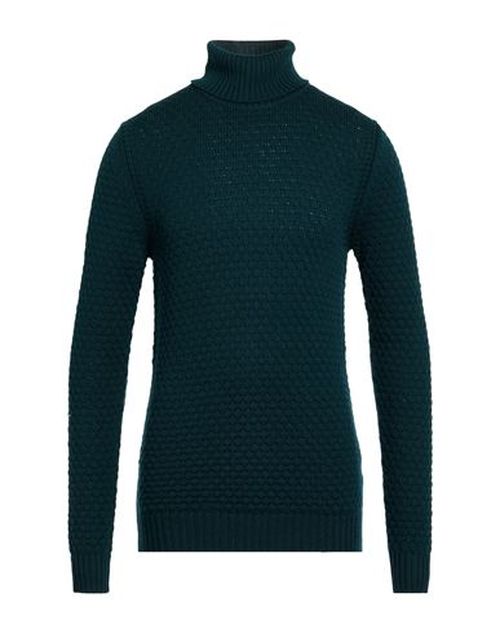Rakkì Wear Man Turtleneck Dark green Size 40 Merino Wool
