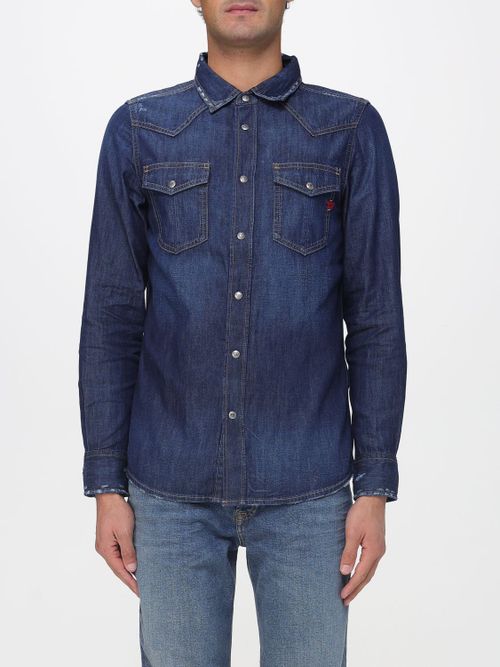 Shirt Men color Denim