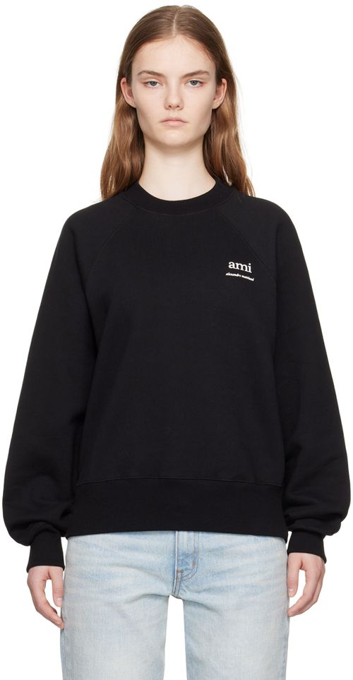 AMI Paris Black Ami Alexandre Mattiussi Sweatshirt