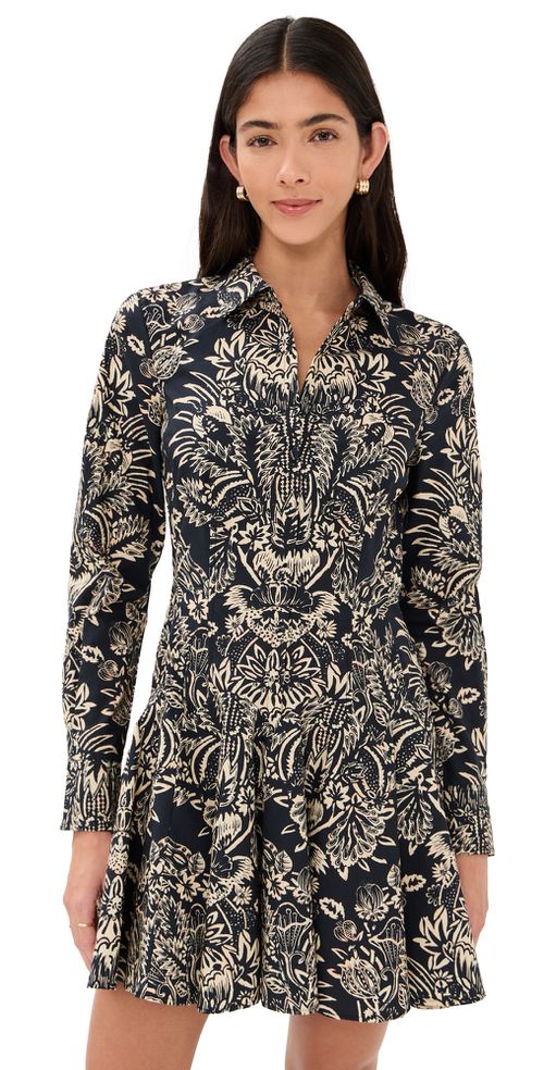 Taliah Dress Noir Flora