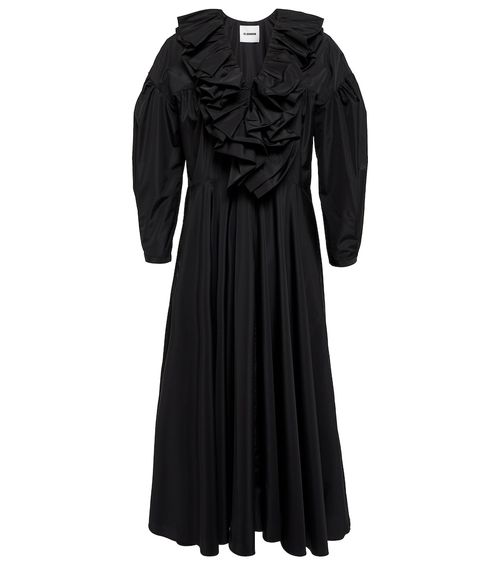 Jil Sander Ruffle-trimmed midi dress