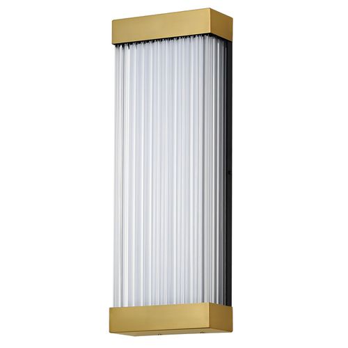 Natural Aged Brass LED Outdoor Wall Sconce from the Acropolis Collection