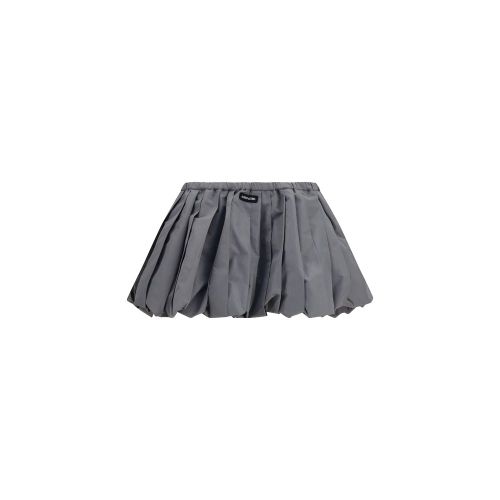 Balloon Polyester Skirt — Gray
