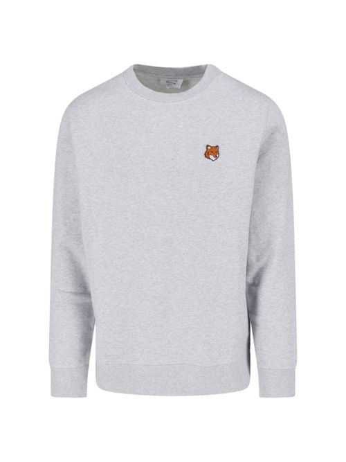 Men's Cotton Sweatshirt with Stretch Rib-Knit Details