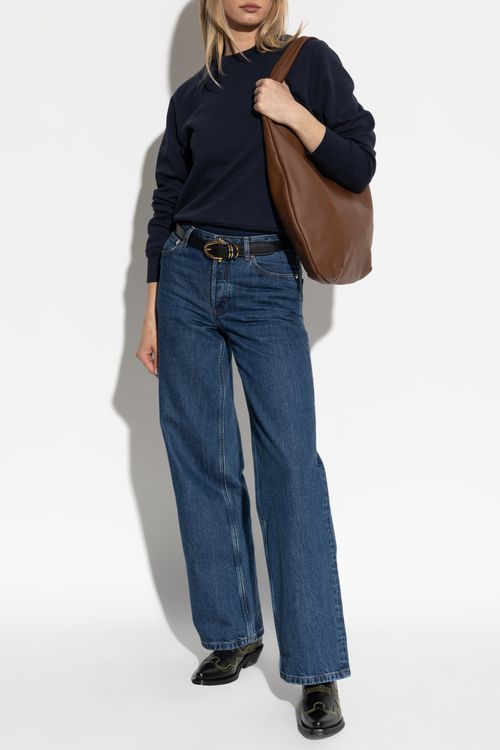 A.P.C. Sweatshirt With Embroidered Logo, Women's, Navy Blue