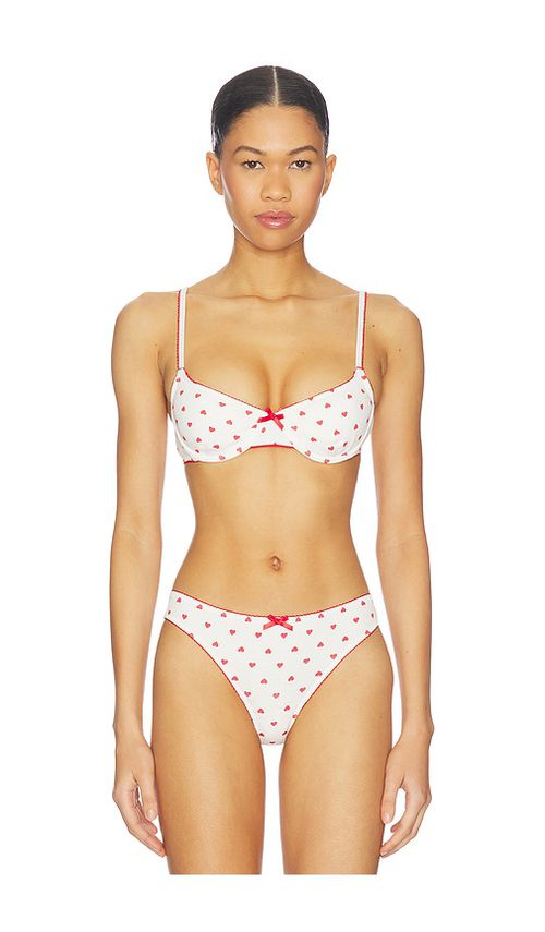 KAT THE LABEL Hugo Underwire Bra in White. - M also in L, S
